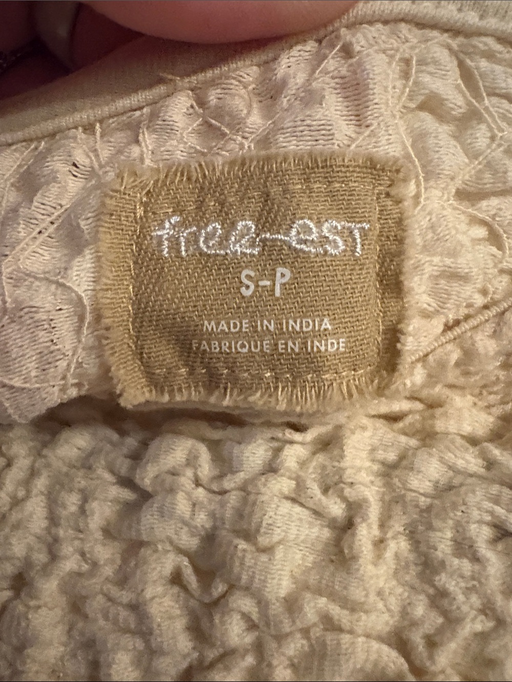 Free People Free-Est Cream Smocked Tiered Maxi Dress with Side Ties - Picture 7 of 8